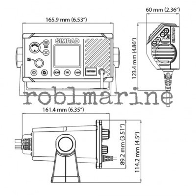 Simrad RS20S Brodski VHF radio Povoljno
